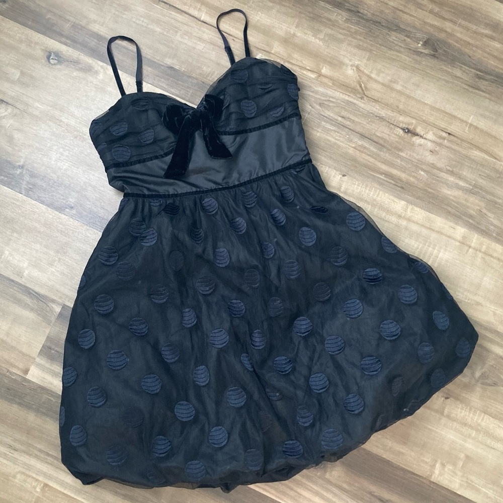 [Betsey Johnson] NWT Vintage Polka Dot Bubble Mini Dress 10